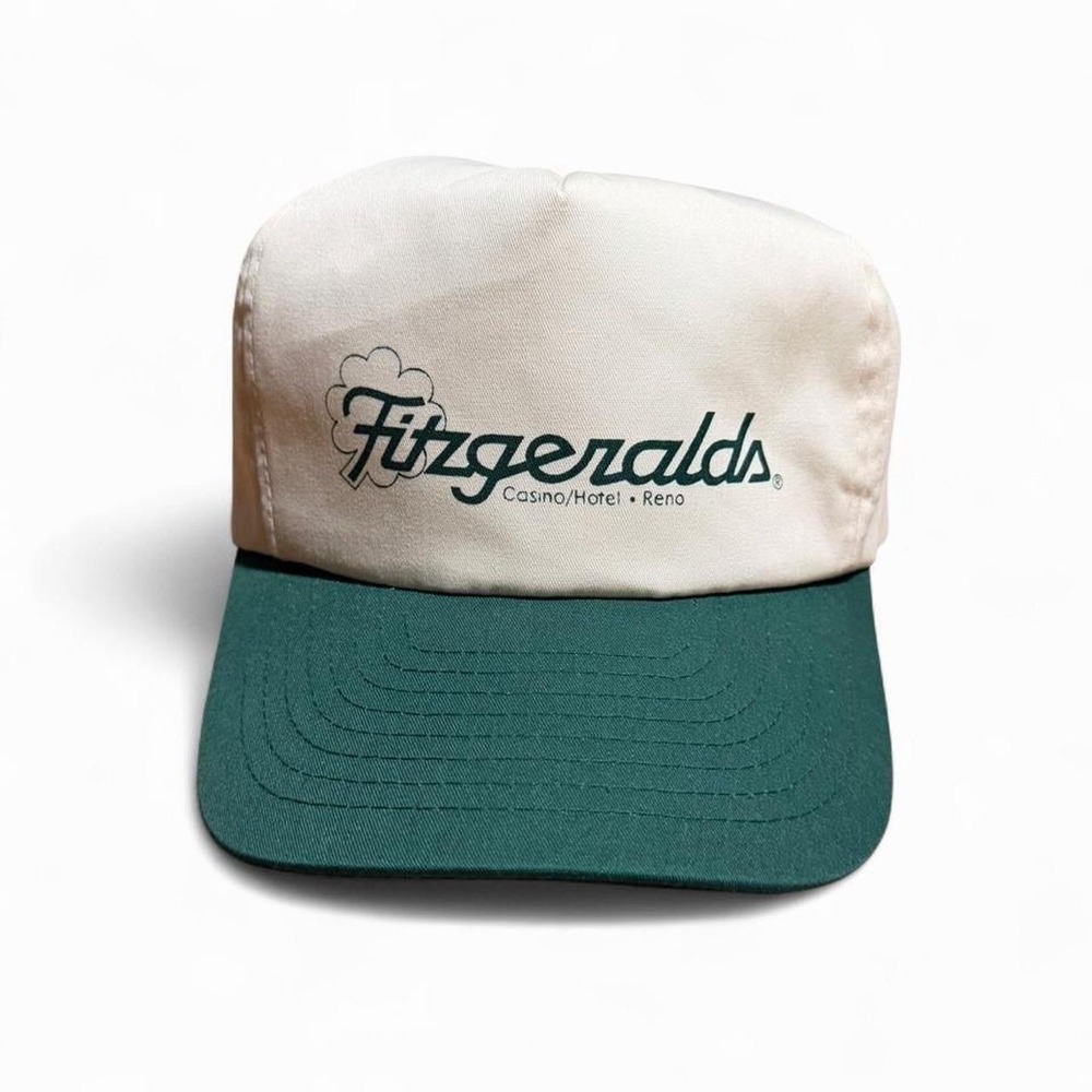 Vintage 90s Fitzgeralds Casino Hotel Reno Baseball Snapback Hat Cap OSFA Nissin